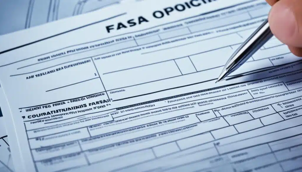 FAFSA application