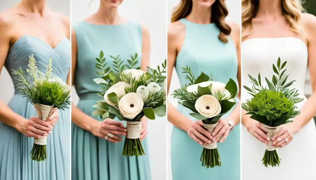 minimalist wedding bouquets